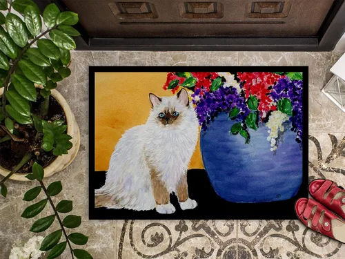Miniatura 3 de Caroline's Treasures SS8604MAT - Tapete Ragdoll para puerta delantera, 18 x 27 pulgadas, para interiores y exteriores, para entrada, antideslizante