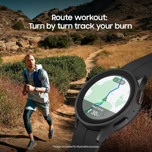 Miniatura 3 de SAMSUNG Galaxy Watch Pro 5 1.772in LTE Smartwatch con rastreador de cuerpo, salud, fitness y sueño, batería mejorada, cristal de zafiro, seguimiento