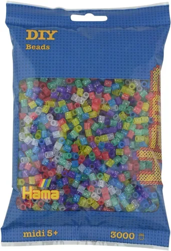 Miniatura 12 de Hama Bolsa de recarga de 3,000 cuentas a rayas Mix 91
