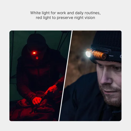 Miniatura 5 de OLIGHT Perun 3 Mini Faro Premium de 1250 Lúmenes Linterna con Caja de Carga Tipo C, Faro Recargable con Opción de Luz Roja, Perfecto para Trabajar