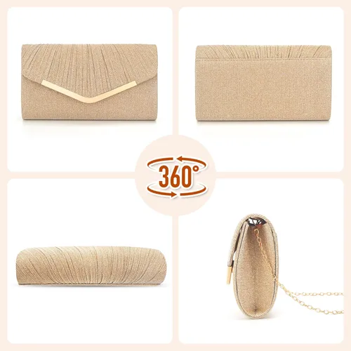Miniatura 3 de Bolsos de mano para mujer, bolso de noche, bolso de hombro, bolso cruzado para boda, cóctel, fiesta de graduación