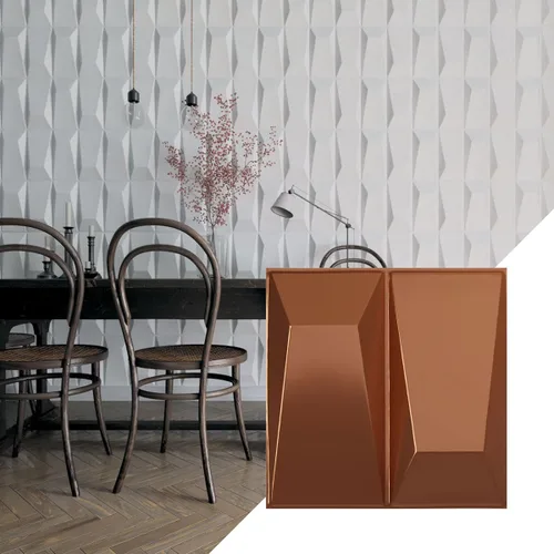 Miniatura 16 de Ekena Millwork WP12X12LOWH 11 7/8 pulgadas de ancho x 11 7/8 pulgadas de alto Locke EnduraWall Decorativo 3D Panel de pared cubre 0.98 pies cuadrados