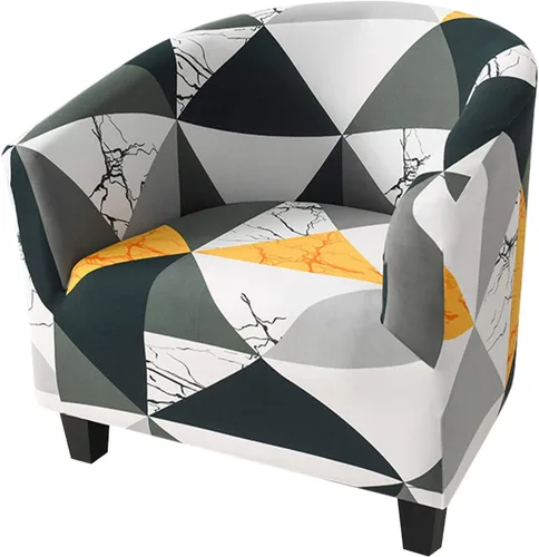 Miniatura 20 de HOTNIU Funda para silla de club, fundas para sillas de bañera para sillones, funda de sillón de alta elasticidad, protector de muebles para sala