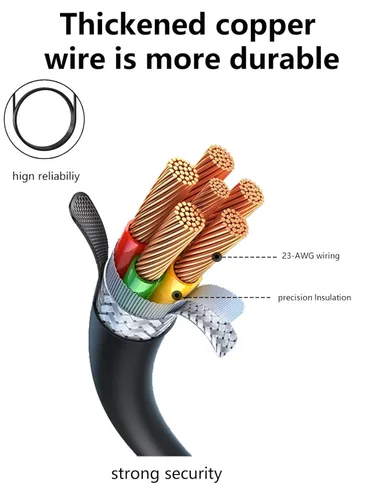 Miniatura 4 de [Paquete de 2] para Gydom Fitness Tracker Smartwatch Cable de carga USB magnético, cargador de cable de 2 pines para reloj inteligente.