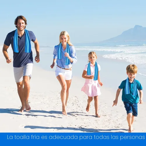 Miniatura 8 de Sukeen Paquete de 4 toallas refrescantes (40 x 12 pulgadas), toalla de hielo, toalla suave y transpirable, toalla de microfibra para yoga