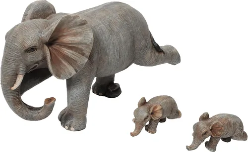 Miniatura 8 de Estatua familiar de elefante de yoga, juego de 3 piezas de figuras para madre y bebés, decoración de buena suerte para el hogar y la oficina