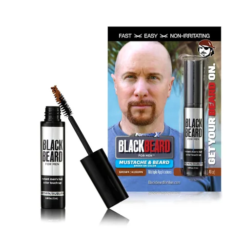 Miniatura 10 de Blackbeard for Men Color instantáneo para barba, bigote, cejas y patillas para todo el día, alternativa temporal e hipoalergénica al tinte para Negro