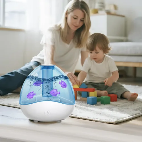Miniatura 5 de Limpiador de tanque humidificador, 10 filtros de humidificador universales para peces compatibles con gotas, gotas, humidificadores de niebla cálida