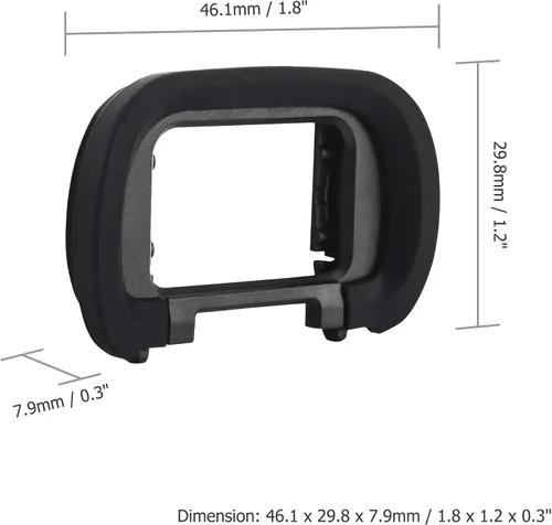 Miniatura 5 de Paquete de 2 oculares de silicona suave para Sony A7M5 A7 V A7 V A7 VI A9 III A7R V A7R6 A7R5 A7 IV A7M4 A7S III A1 A7V ILCE-1 A7SIII A7S3 cámara