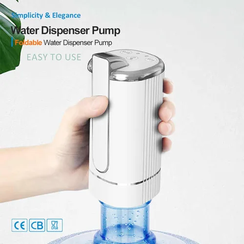Miniatura 8 de Dispensador de agua plegable con batería de litio de 1200 mAh para botella de 5 galones, bomba de agua estable automática, bomba portátil de agua