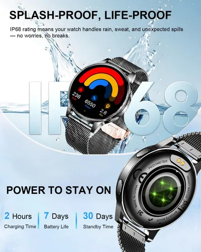 Miniatura 7 de Smart Watches for Women, 1.27" Fitness Watch with Bluetooth Make & Answer Calls,24H Heart Rate/SpO2/Sleep Monitor,120+ Sport Modes IP68 Fitness