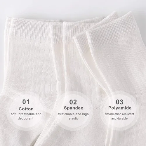 Miniatura 5 de SUNBVE Calcetines de algodón suave transpirable para niños y niñas