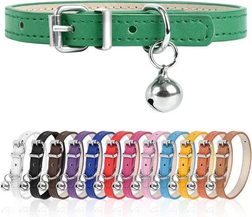 Miniatura 15 de Collar de perro XXS para Teacup, collar de perro Teacup ajustable para perros pequeños, medianos y grandes, 3/8 pulgadas de ancho (blanco, XXS)