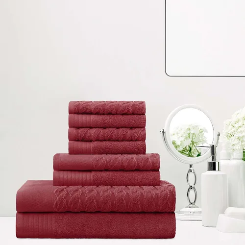 Miniatura 23 de Superior Juego de 6 toallas de 100% algodón egipcio de 500 GSM, 6 piezas, 2 caras, 2 manos, 2 toallas, ideal para baño, cocina o playa, de secado