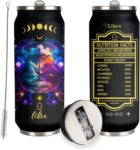 Miniatura 14 de Tumbler de Constelación de Sagitario del Zodiaco de Acero Inoxidable para Hombres y Mujeres Fanáticos de la Astrología Regalos de Cumpleaños Tumbler