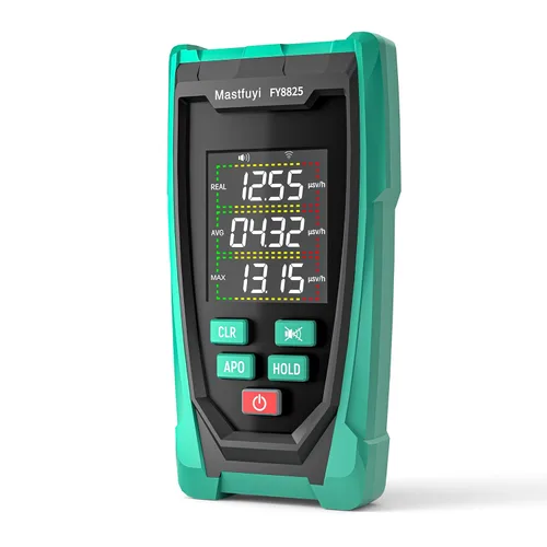 Geiger Detector de radiación de contador, monitor de radiación recargable portátil para beta, gamma, rayos X, detector de radiación nuclear,