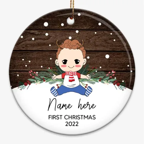 Miniatura 8 de Adorno personalizado para el árbol de Navidad para la primera Navidad, regalo para el nuevo padre de la madre de la protuberancia, adorno