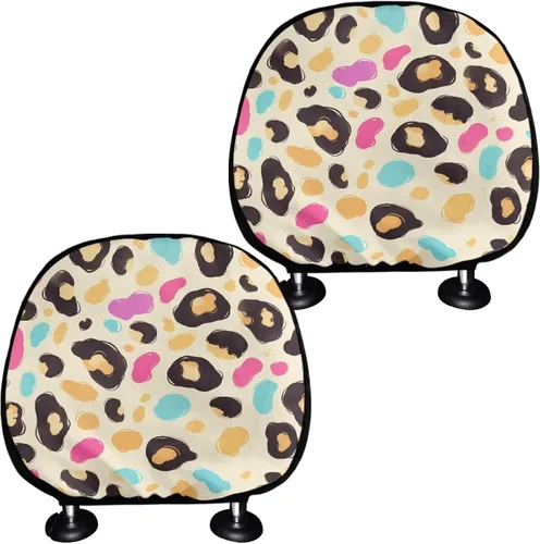 Miniatura 15 de Funda personalizada para reposacabezas de asiento de automóvil, regalos personalizables, transpirables, paquete de 2 fundas de cojín para asiento