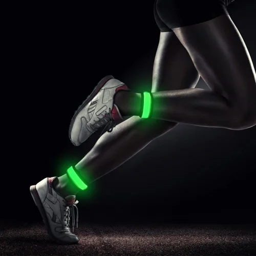 Miniatura 7 de Fashion&cool Banda LED de palmada, pulsera deportiva con luz recargable por USB, pulseras ajustables que brillan en la oscuridad para hombres
