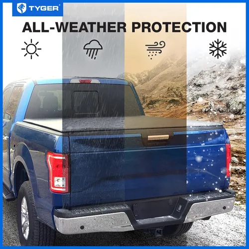 Miniatura 4 de Tyger Auto T1 - Cubierta tonneau suave enrollable para caja de camioneta compatible con Nissan Frontier 2022-2026 Caja de 6 pies (73 pulgadas)