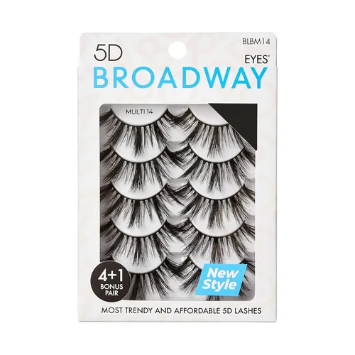 Miniatura 8 de Broadway - Juego de 5 pares de pestañas postizas de aspecto natural a dramático (11)