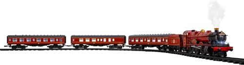 Miniatura 3 de Conjunto de tren de juguete Lionel Hogwarts Express con batería calibre O, con control remoto, locomotora, vagones de tren y pista con sonidos