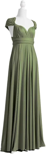 Miniatura 3 de 72styles - Vestido largo multiforma con bandeau, diseño ideal para dama de honor, talla extragrande convertible, se puede usar cruzado