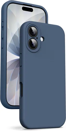 Miniatura 106 de Supdeal Funda de silicona líquida para iPhone 12 Pro Max, [protección de cámara] [antihuellas dactilares] [carga inalámbrica] Funda protectora de 4