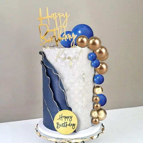 Miniatura 4 de 25 PIEZAS Decoración de Pastel de Cumpleaños de Acrílico con Números 0-9, Decoración de Tarta con Corona, Decoración de Pastel en Forma de Bola