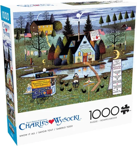 Miniatura 9 de Buffalo Games Charles Wysocki - Rompecabezas de 1000 piezas con escena de invierno festivo, 26.75 x 19.75 pulgadas, a partir de 14 años, póster