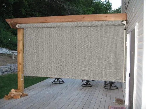 Miniatura 6 de Cross Land Persiana solar inalámbrica con manivela para niños, para exteriores y exteriores, para patio, césped, pérgola, jardín, porche, cabaña