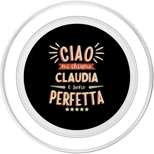 Miniatura 2 de Claudia Idea Regalo Personalizzata Amica Nome Divertente PopSockets MagSafe PopGrip for iPhone