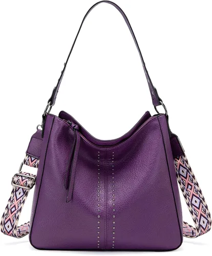 Montana West - Bolsas hobo medianas para mujer, con asa superior, bandolera, bolso cruzado, bolsa de mano tipo cubo
