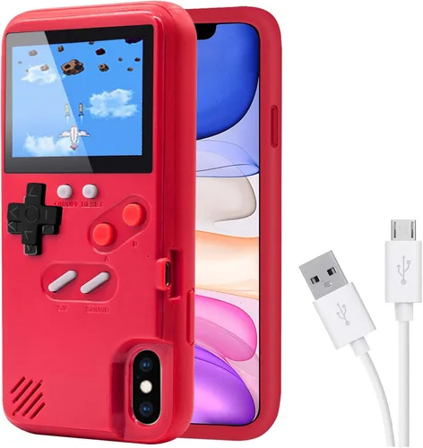 Miniatura 13 de Funda de consola de juegos para iPhone, funda protectora retro autoalimentada con 36 juegos pequeños, pantalla a todo color, funda de videojuegos