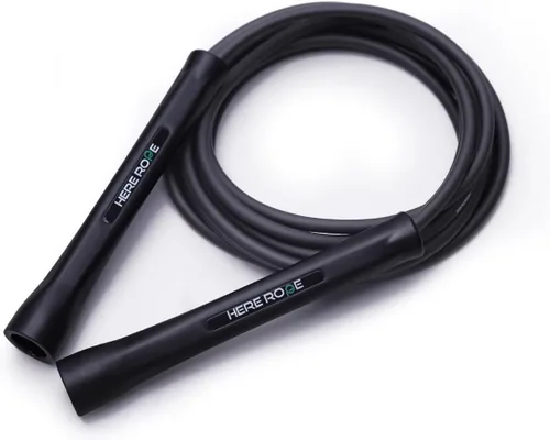 Miniatura 6 de Hererope - Cuerda de saltar de PVC de 0.236 in para hombres y mujeres, fitness, velocidad, trucos, entrenamiento cardiovascular, cuerda de saltar