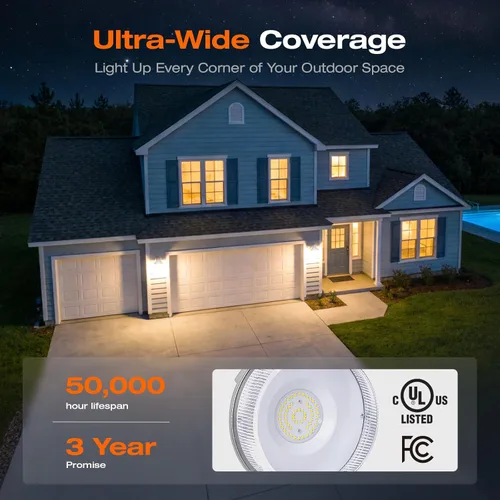 Miniatura 4 de Sylvania - Luz LED de granero, iluminación exterior del atardecer al amanecer con fotocélula, luces de seguridad, 4200 LMS, 40W, 50,000 horas, 80