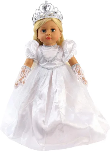 Miniatura 11 de American Fashion World Brown Princess Anna Frozen 2 - Traje inspirado para muñecas de 14 pulgadas Calidad premium y diseño moderno Ropa