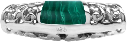 Miniatura 9 de Silvershake Colgante de diapositiva con incrustaciones de filigrana de plata de ley 925 chapada en oro blanco