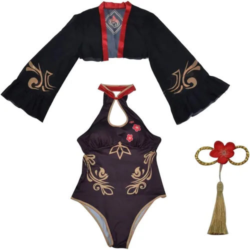 Miniatura 5 de Genshin Impact - Traje de baño para mujer, traje de baño Hutao Lisa