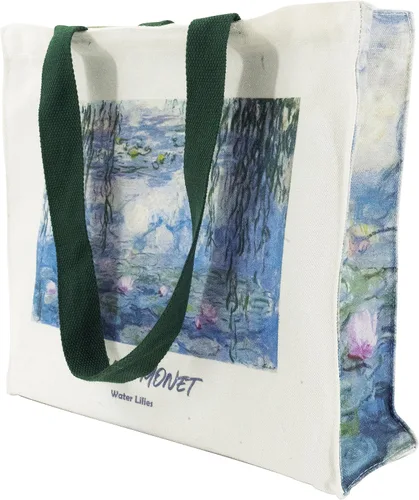 Miniatura 9 de Bolsa de lona para mujer con cremallera, bolsa de lona duradera y portátil reutilizable, bolsa de mano estética 1915