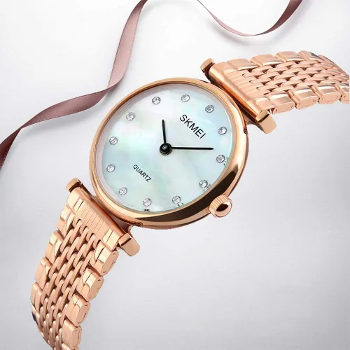 Miniatura 3 de SKMEI - Reloj de pulsera para mujer impermeable analógico de cuarzo para mujer