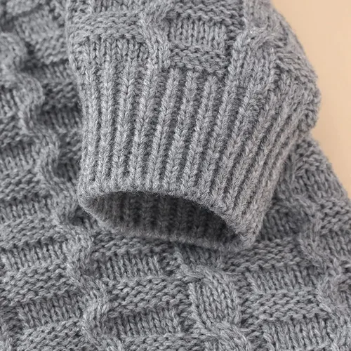 Miniatura 5 de Mameluco para bebé recién nacido, ropa de manga larga con botones, lindo traje de invierno para bebé