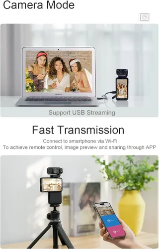 Miniatura 2 de Cámara de Mano ORDRO M3, Cámara de Vlogging 5K para YouTube, Cámara de Video 4K/60FPS con Pantalla Táctil Desenfundable de 3.5' Visión Nocturna IR