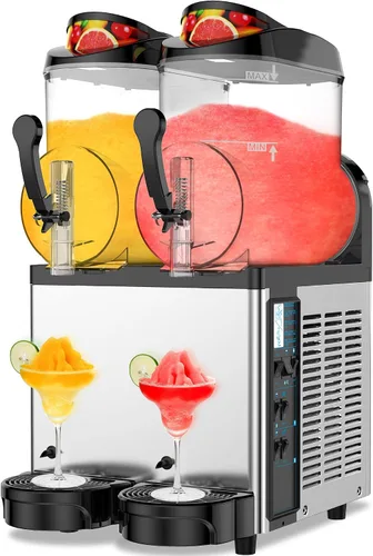 Miniatura 9 de Máquina comercial de granizados, Máquina granizada para el hogar, 12L Slushie Maker Frozen Drink Maker, No necesita hielo, Slush Cocktail Margarita