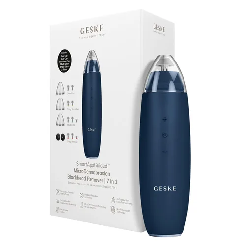 Miniatura 10 de GESKE SmartAppGuided™ MicroDermabrasion Blackhead Remover 7 en 1 Removedor de puntos negros Limpiador eléctrico de poros Innovadora taza