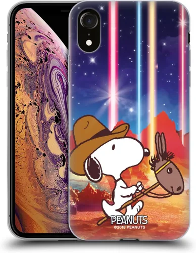 Miniatura 182 de Head Case Designs Funda de gel con licencia oficial de Peanuts Nebula Cactus Needles Snoopy Space Cowboy [protección de grado militar] compatible
