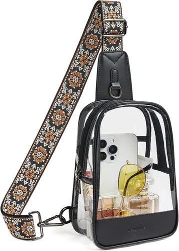 Miniatura 9 de Shrrie Clear Bag for Stadium Events Transparent Crossbody Bag Clear Purse for Women&Men-Stadium Approved, Concerts&Sports