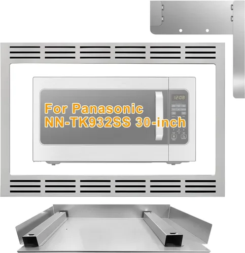 Miniatura 7 de Kit de molduras de microondas NN-TK932SS de 30 pulgadas con diseño de 4 imanes fuertes, compatible con modelos de horno microondas Panasonic