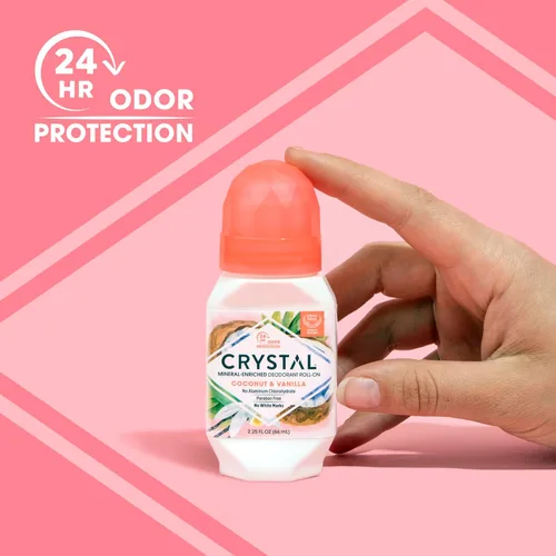 Miniatura 3 de Crystal Desodorant Essence Roll-On 2.25oz Coconut Vanilla (paquete de 3)