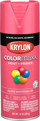 Miniatura 92 de Krylon K05599007 COLORmaxx Pintura en aerosol y base para uso en interiores y exteriores, color gris brillante para maquinaria, 12 onzas